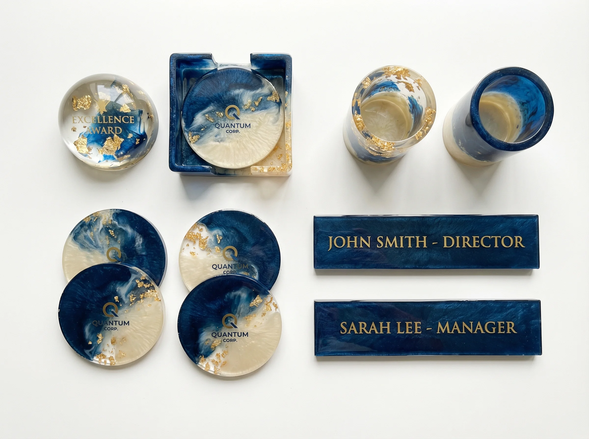 Bulk corporate resin art gifts