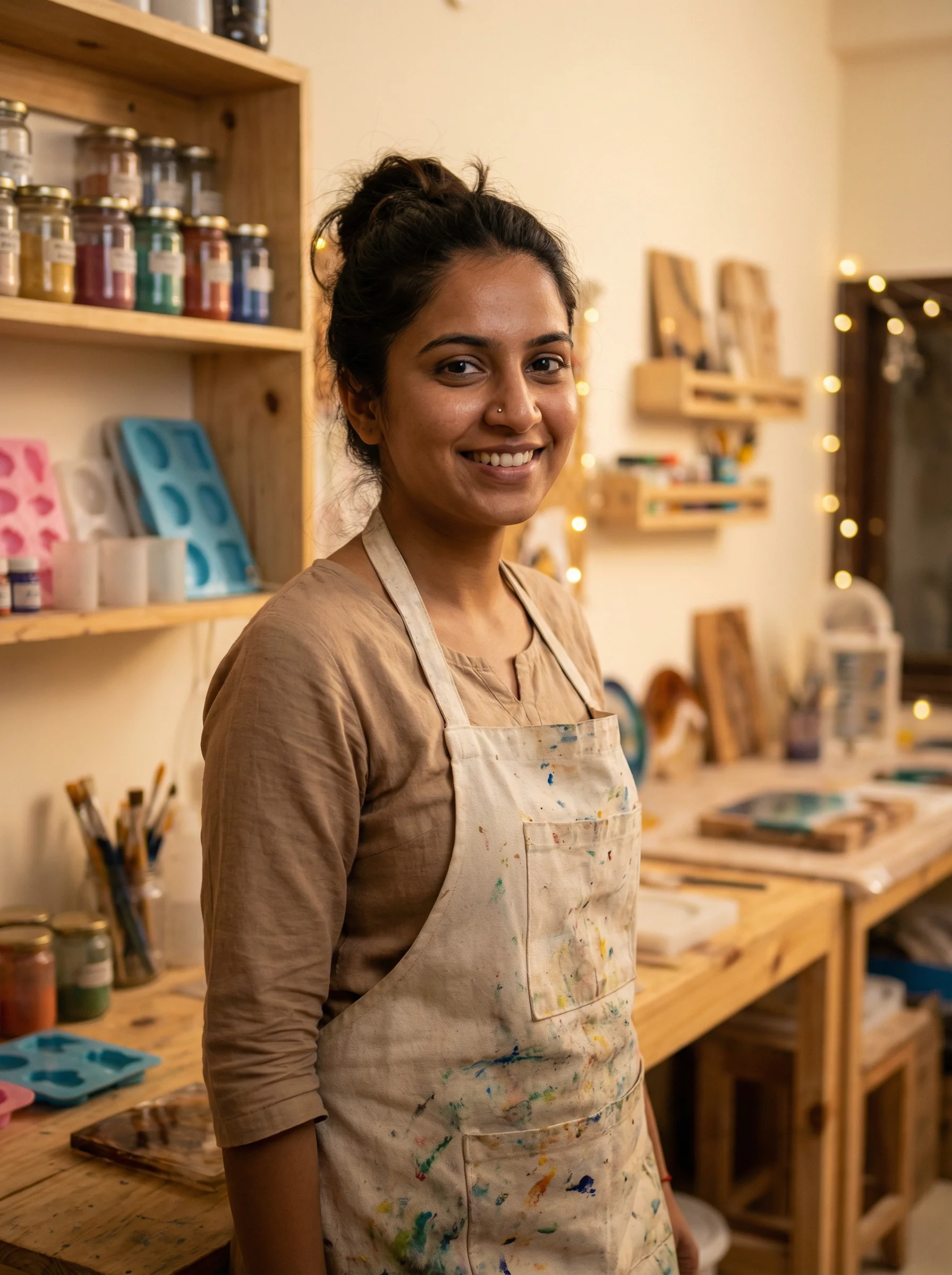 Jasleen Kaur - Founder of Desi Resin Art